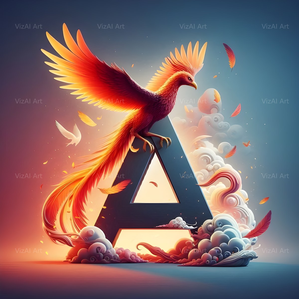Phoenix alphabet letter A