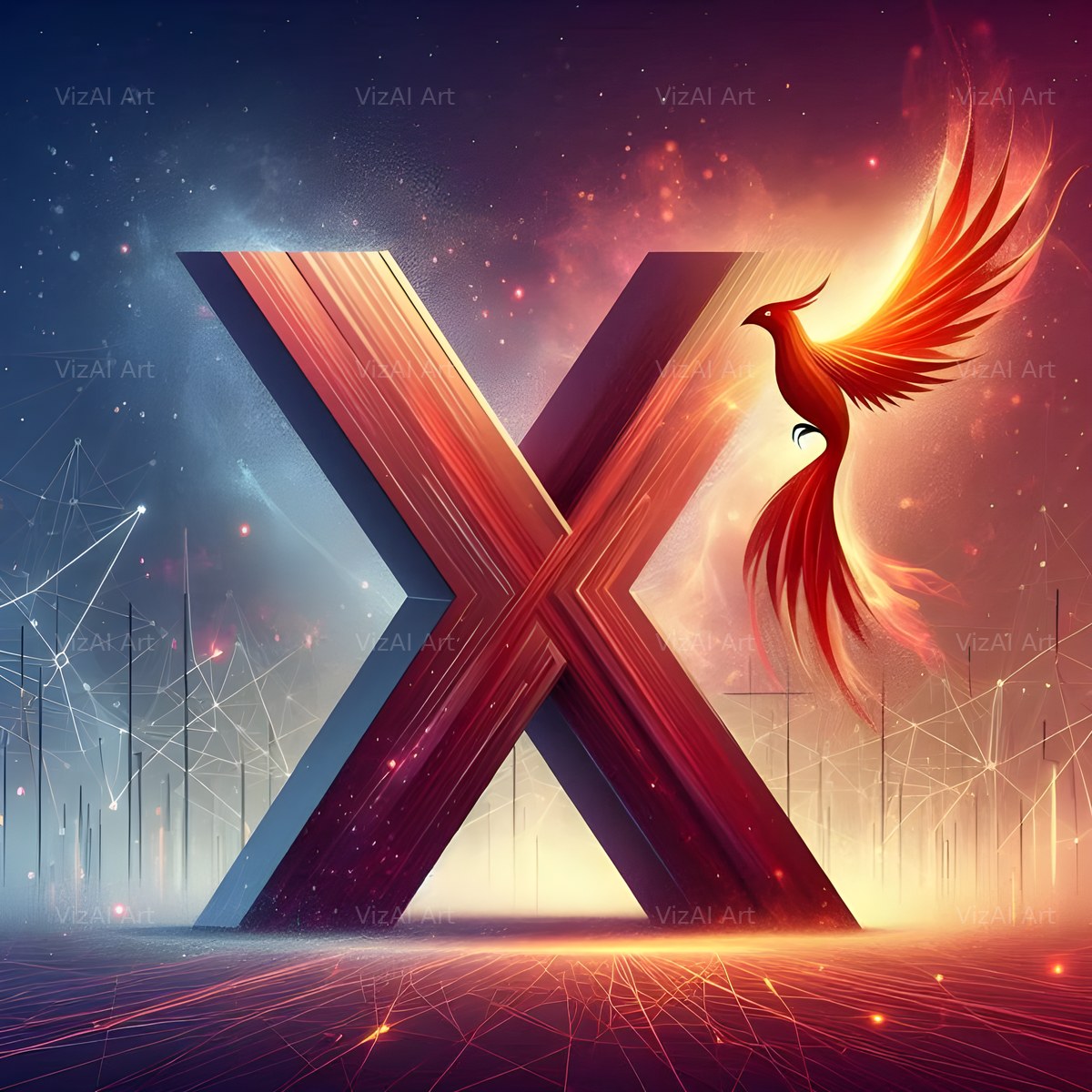 Phoenix alphabet letter X
