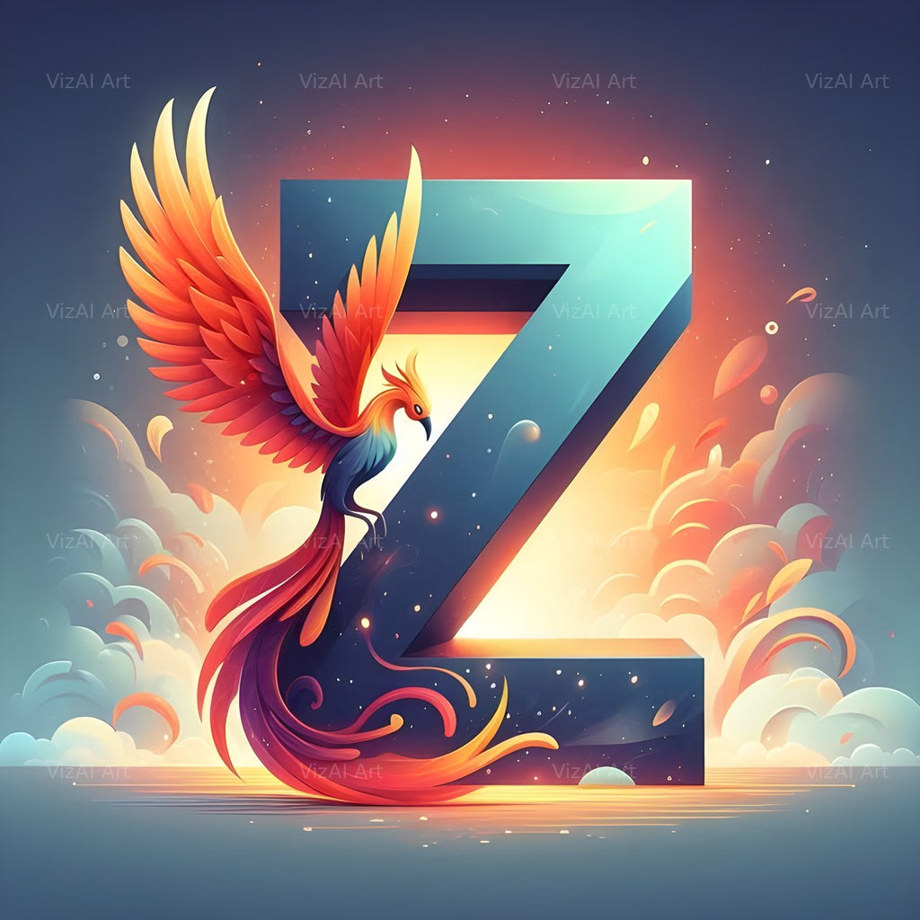 Phoenix alphabet letter Z