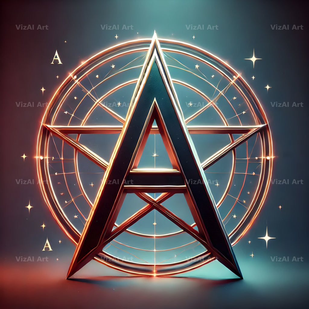 Pentagram alphabet letter A