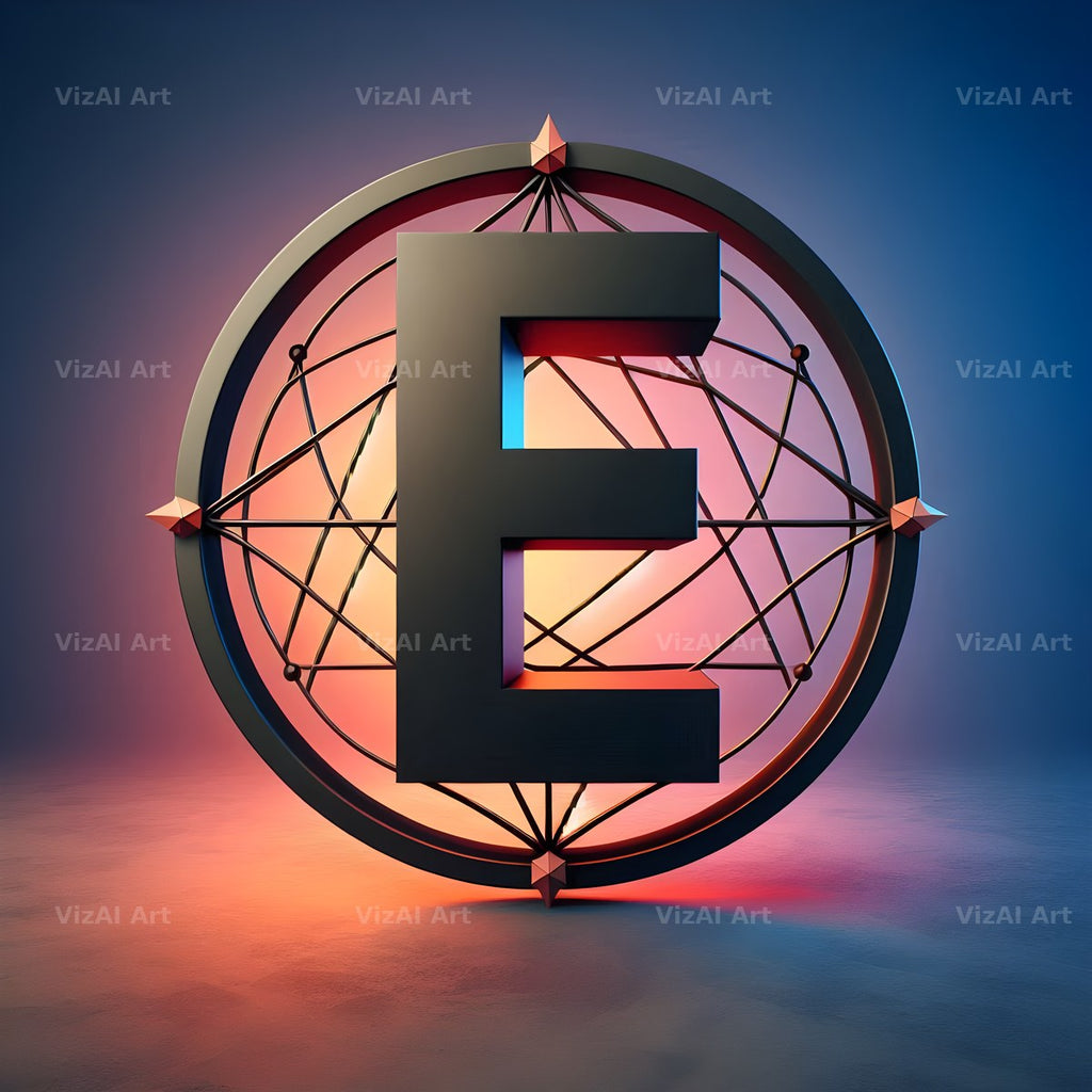 Pentagram alphabet letter E