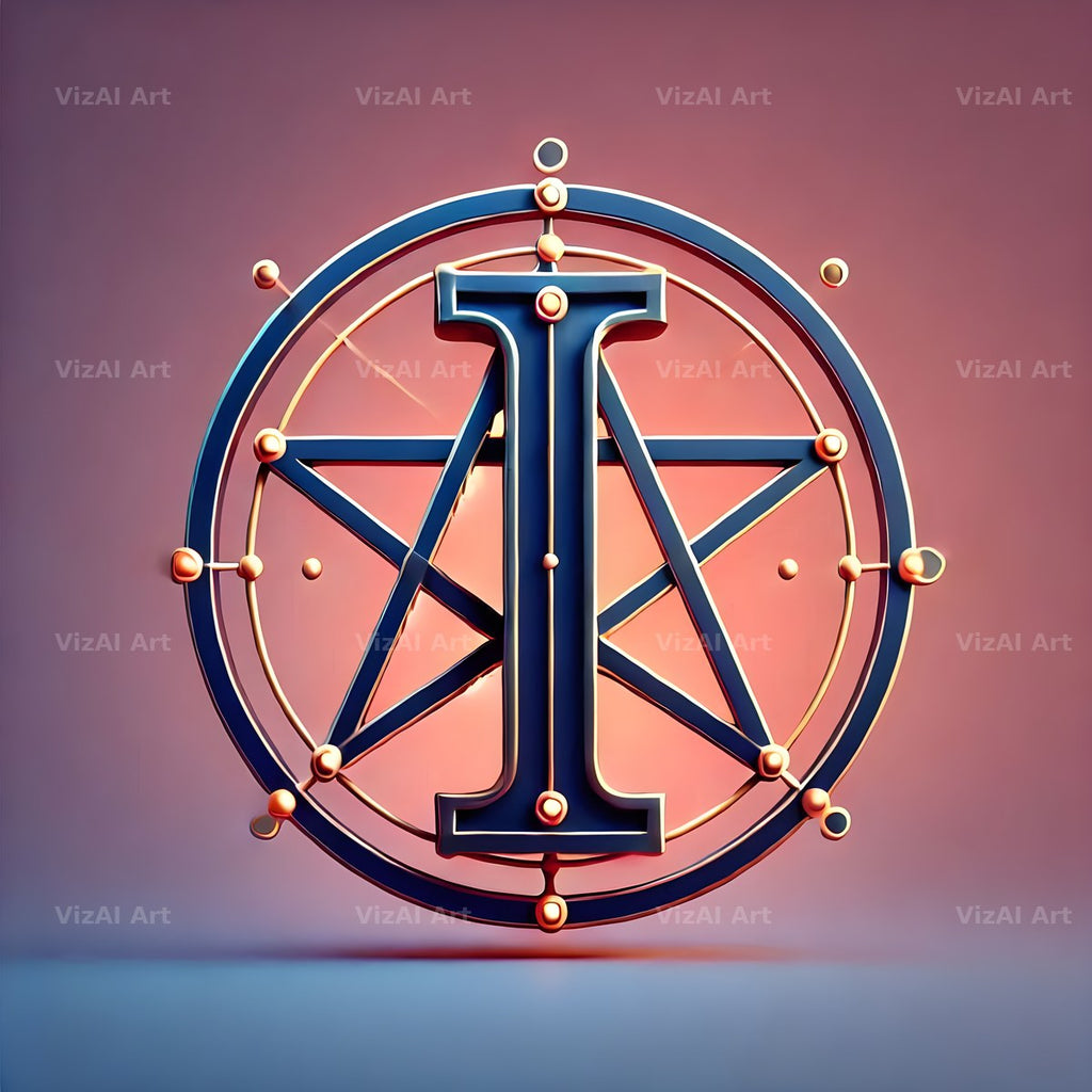 Pentagram alphabet letter I