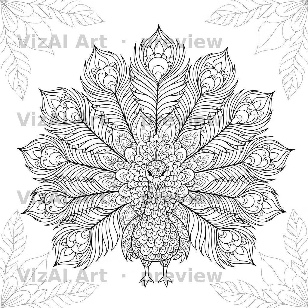 Music & Mandala Coloring Pages — sample page