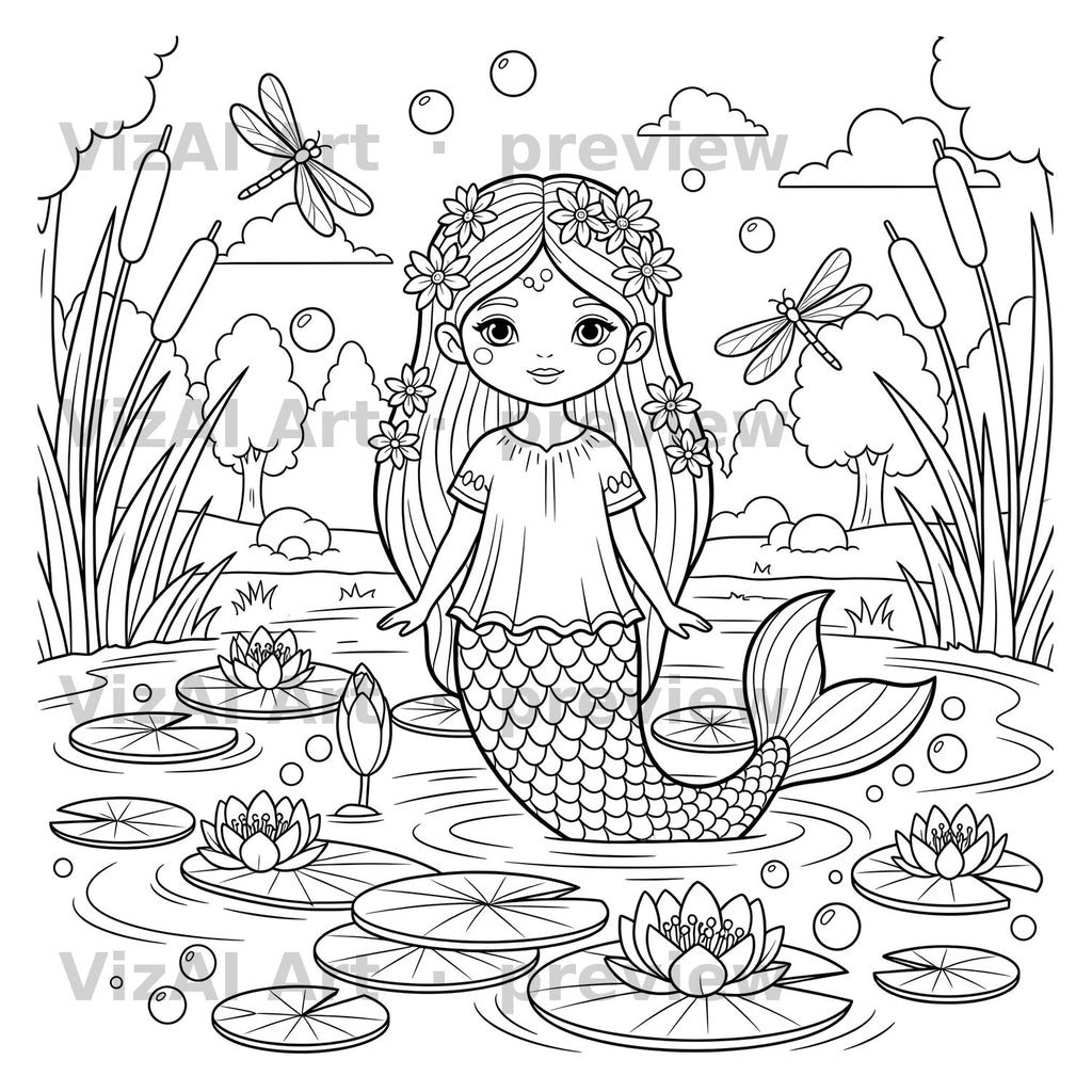 Fantasy & Fairytale Coloring Pages — sample page
