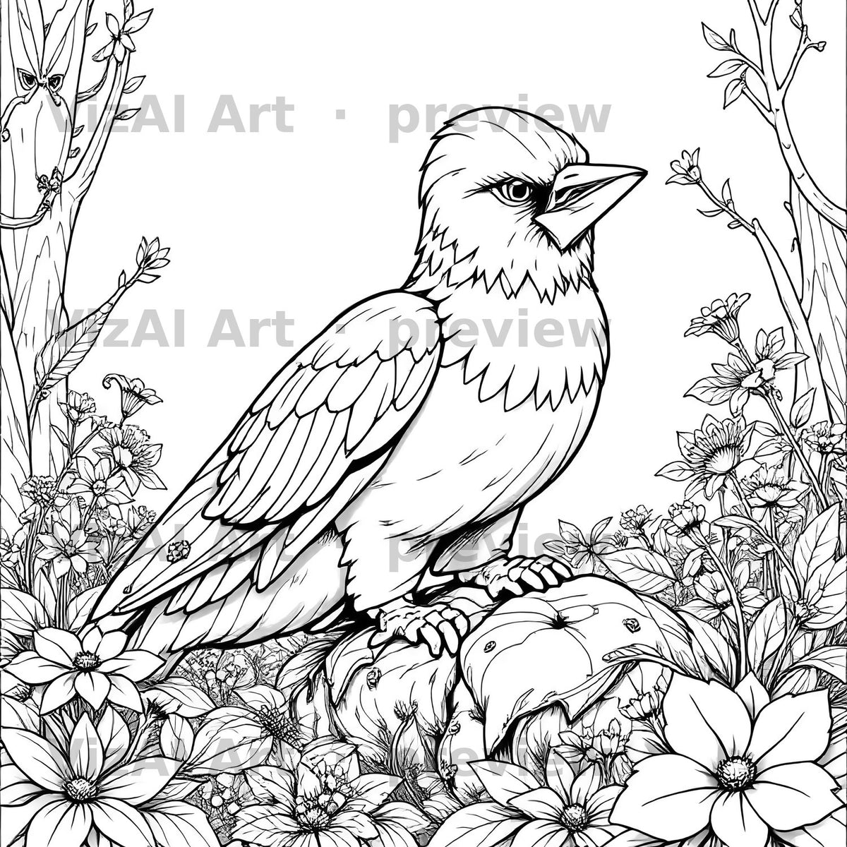 More Animal Coloring Pages — sample page
