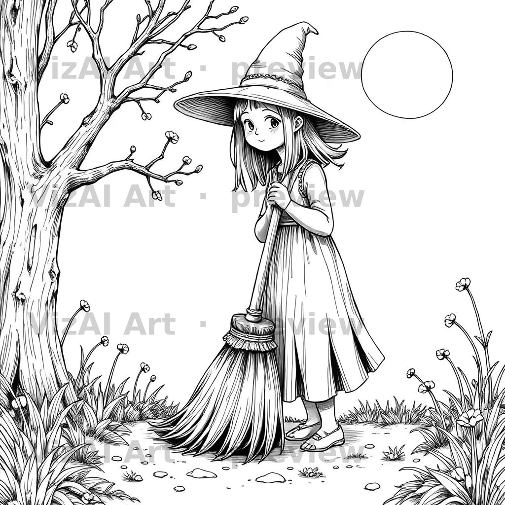 Halloween & Creatures Coloring Pages — sample page