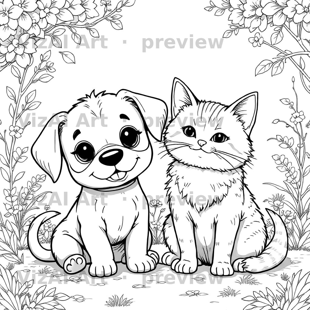 More Animal Coloring Pages — sample page