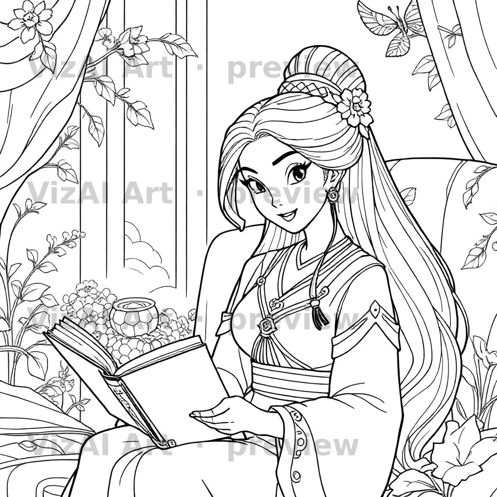 Portraits & People Coloring Pages — sample page
