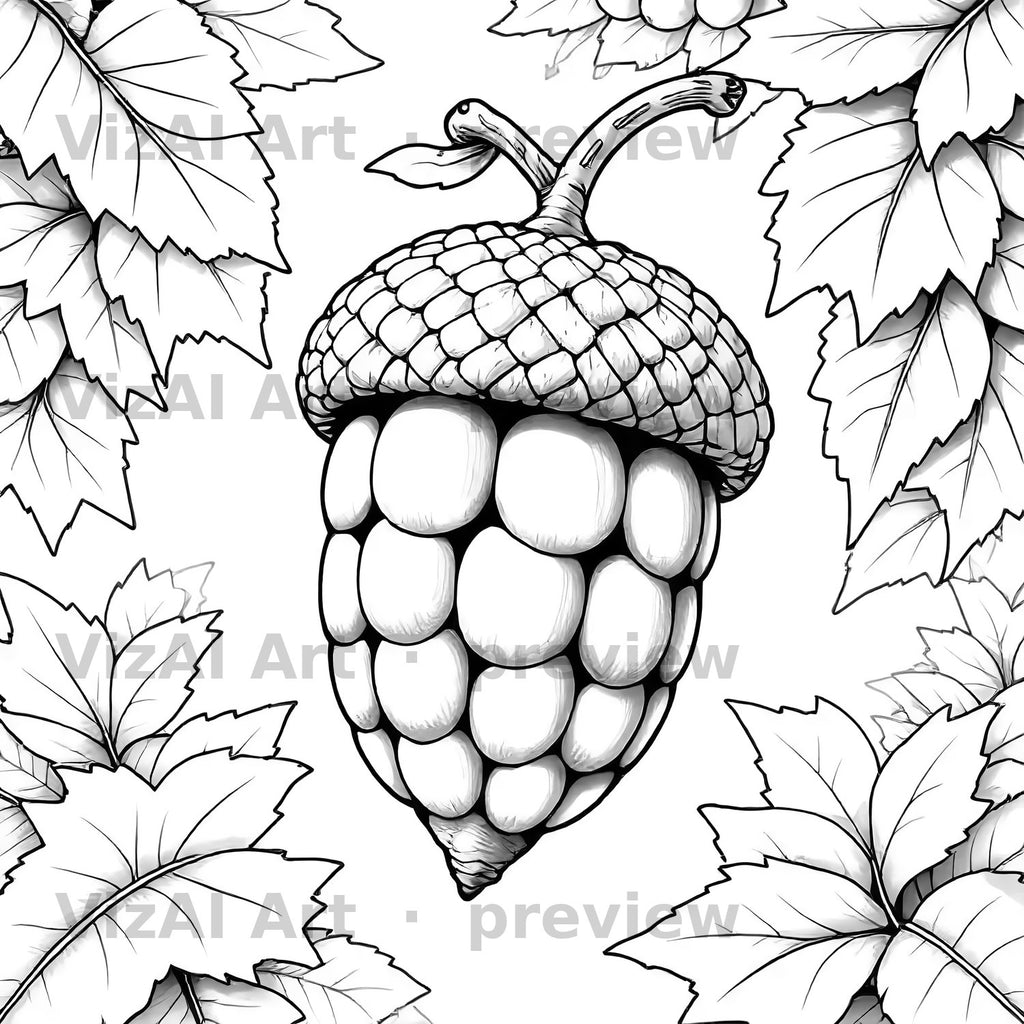 Nature, Flowers & Food Coloring Pages — sample page