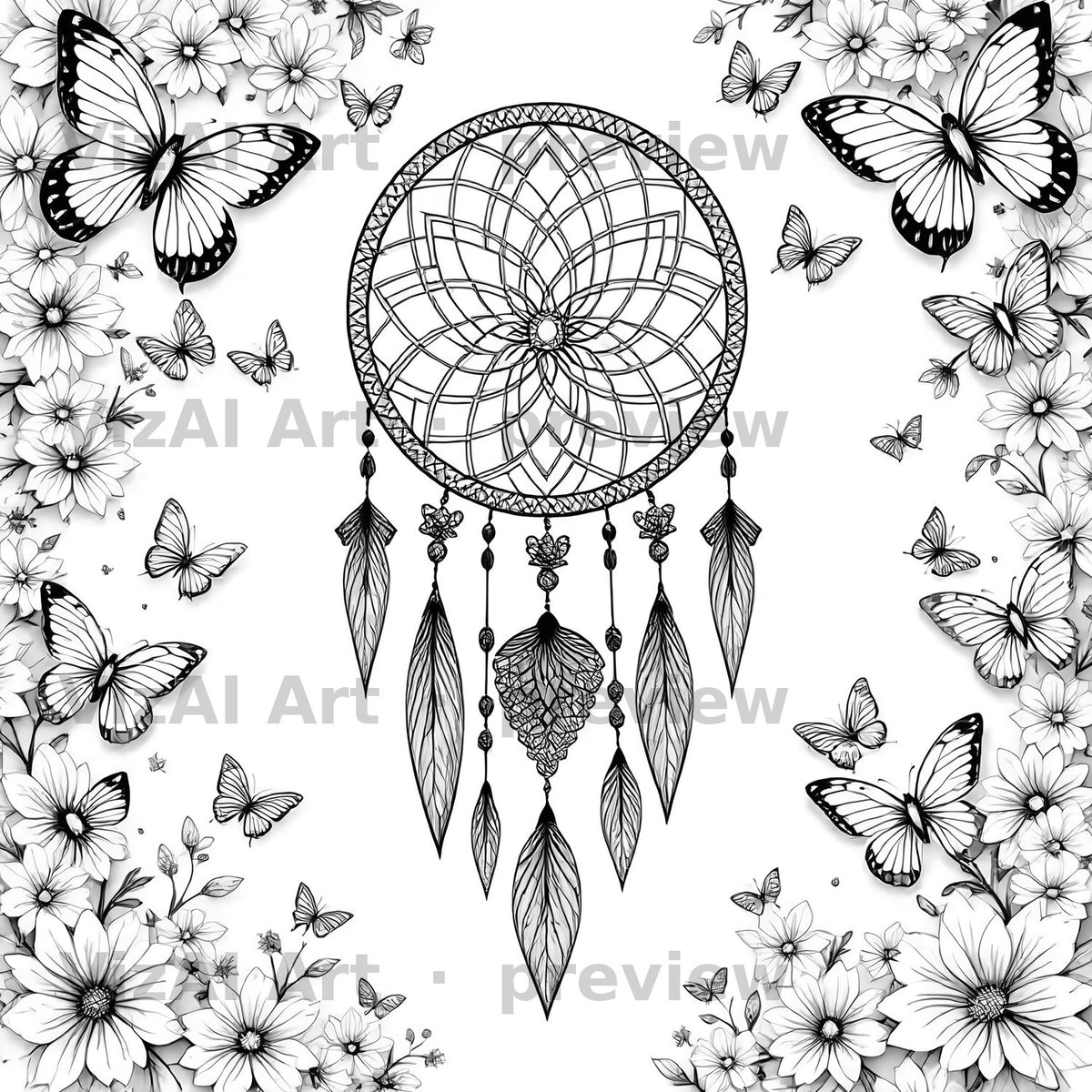 Music & Mandala Coloring Pages — sample page