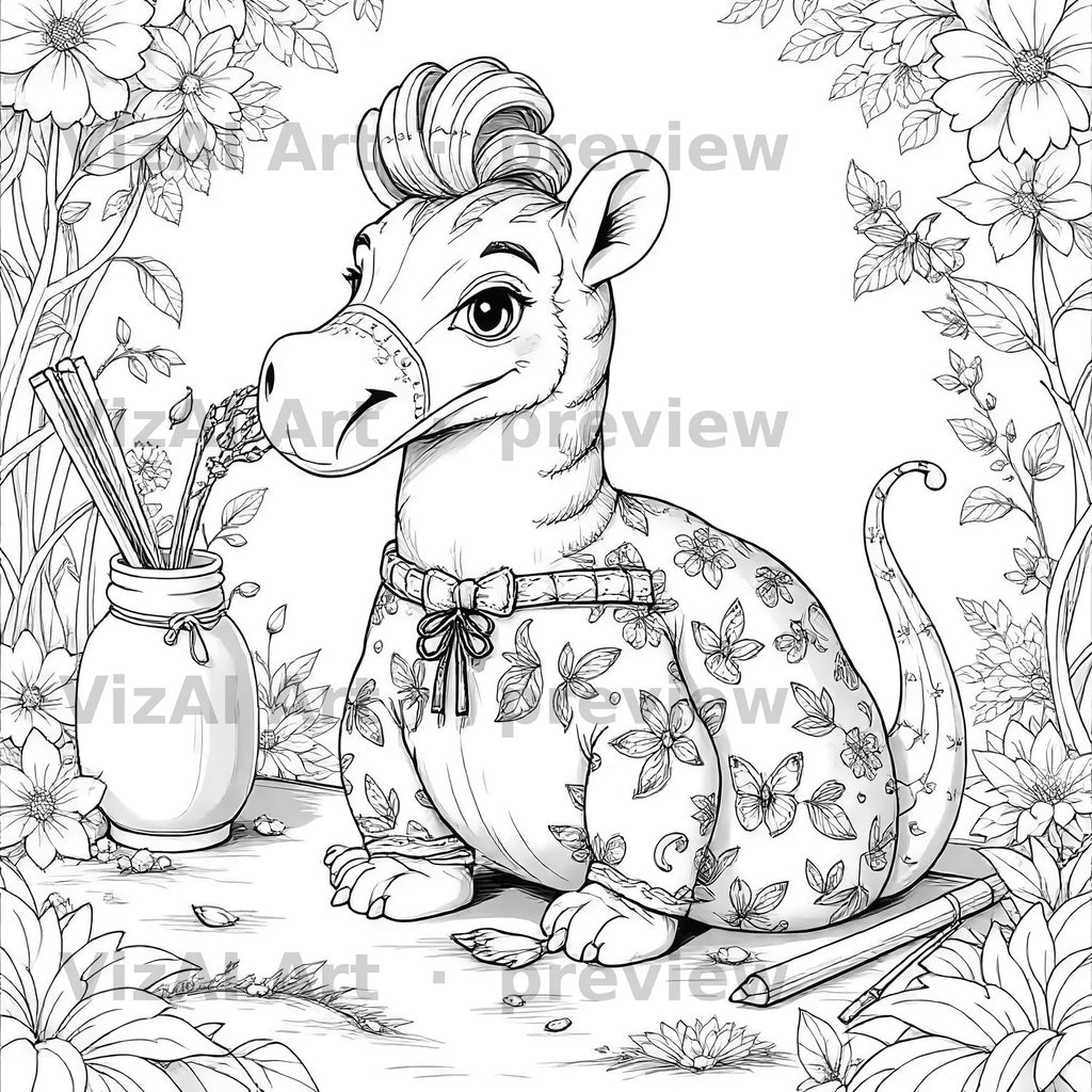 Fantasy & Fairytale Coloring Pages — sample page