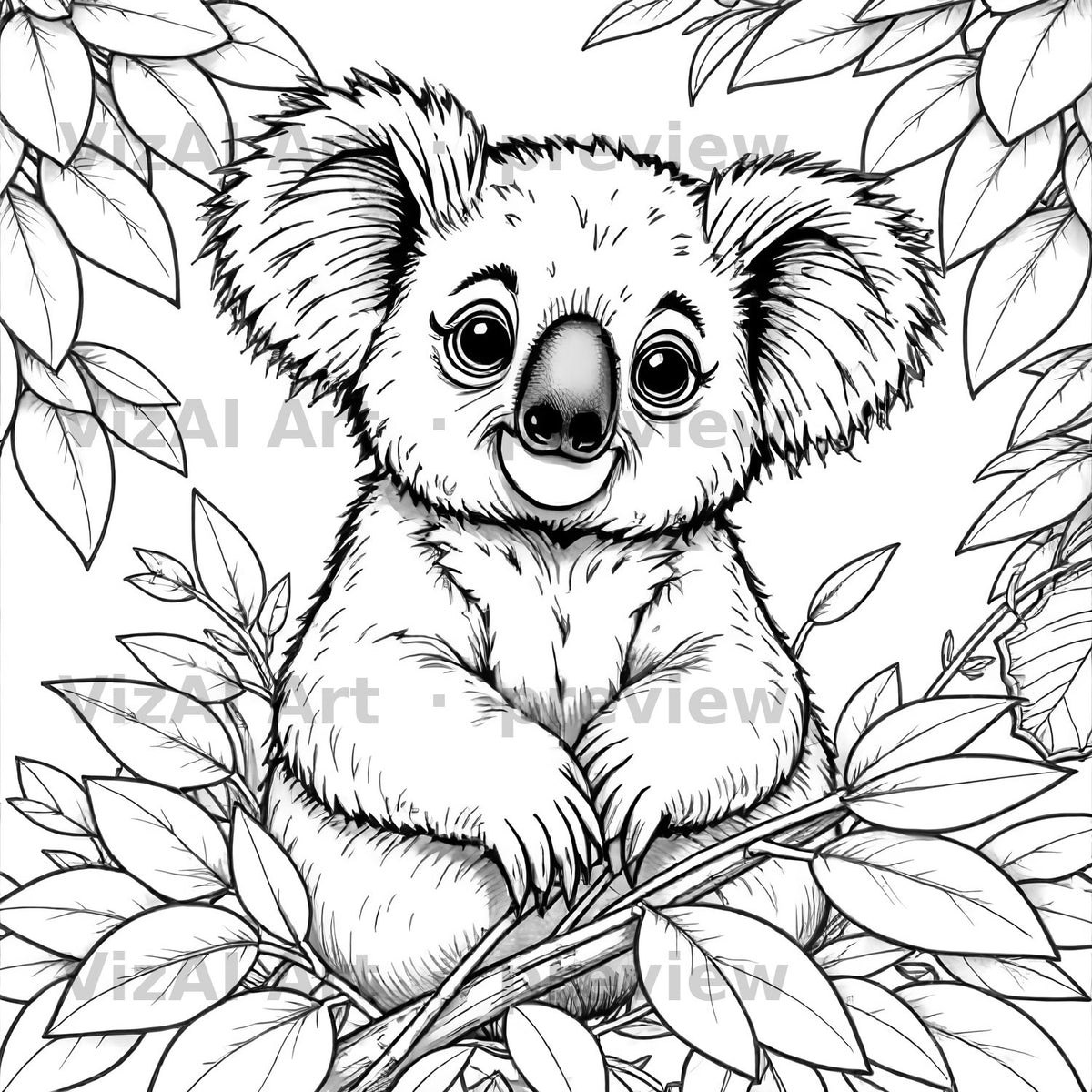 More Animal Coloring Pages — sample page