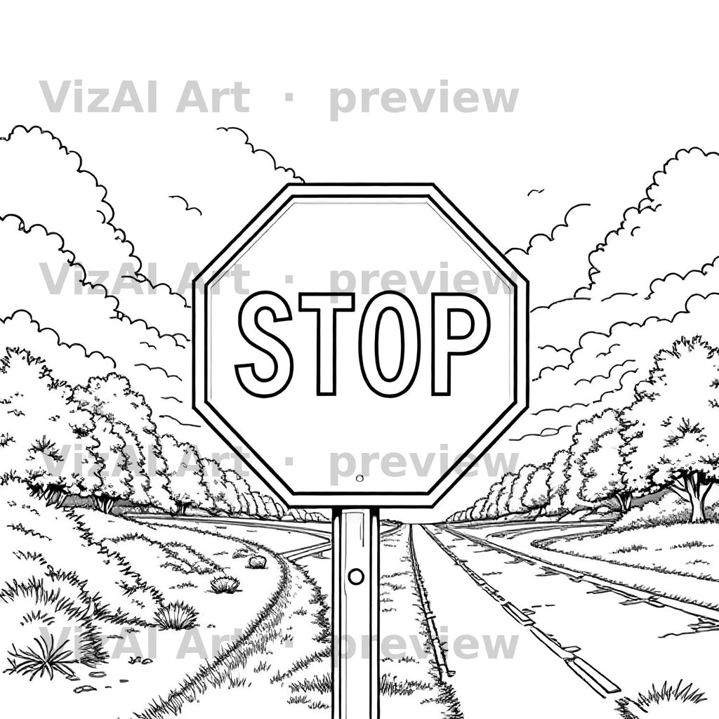 Places, Travel & Architecture Coloring Pages — sample page