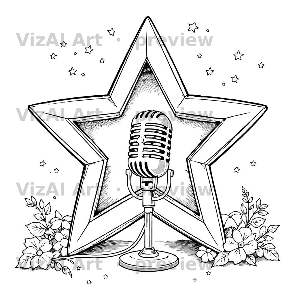 Music & Mandala Coloring Pages — sample page