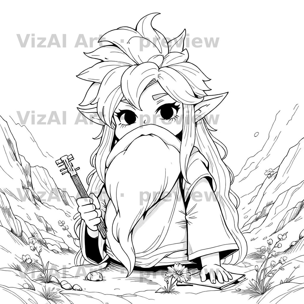 Fantasy & Fairytale Coloring Pages — sample page