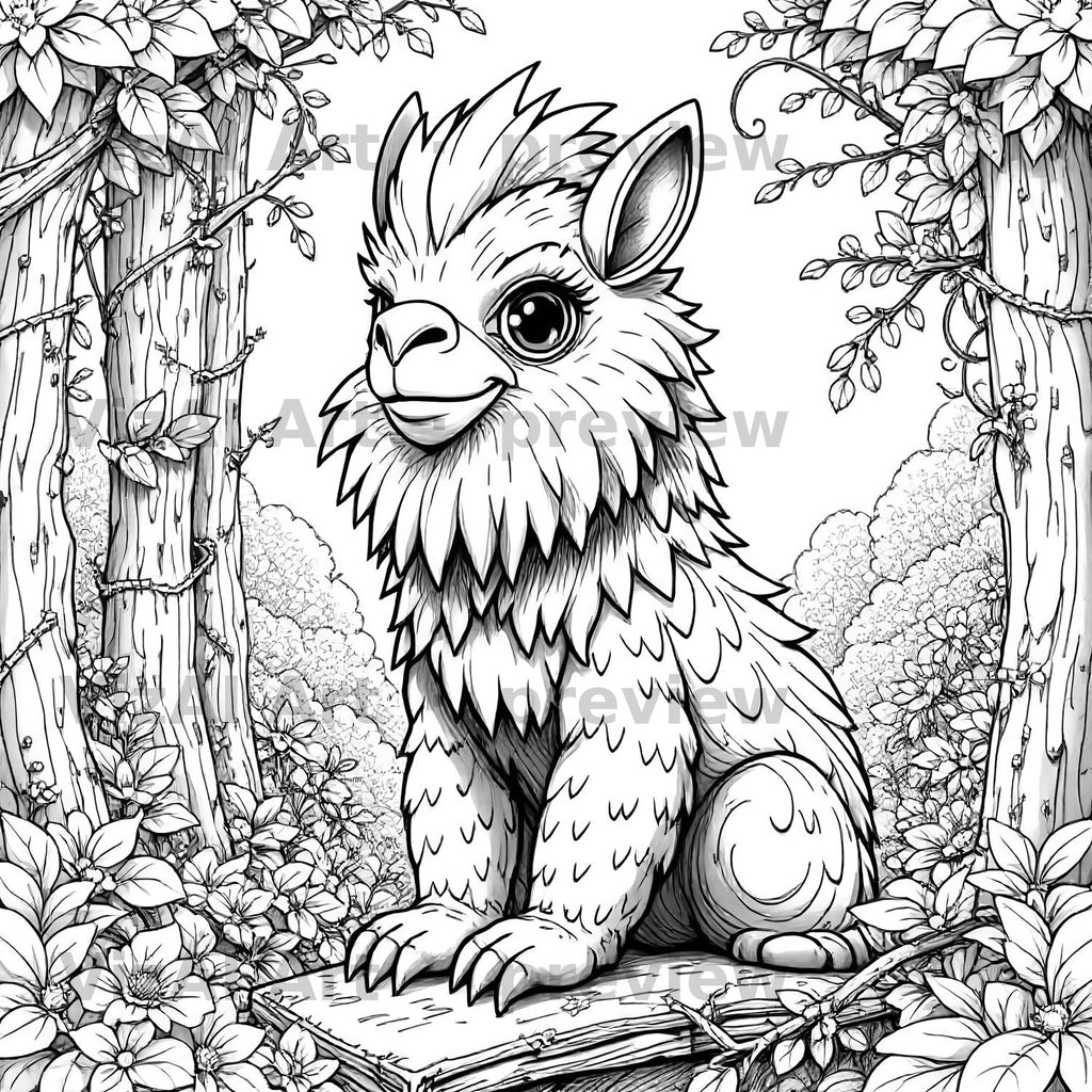 Halloween & Creatures Coloring Pages — sample page