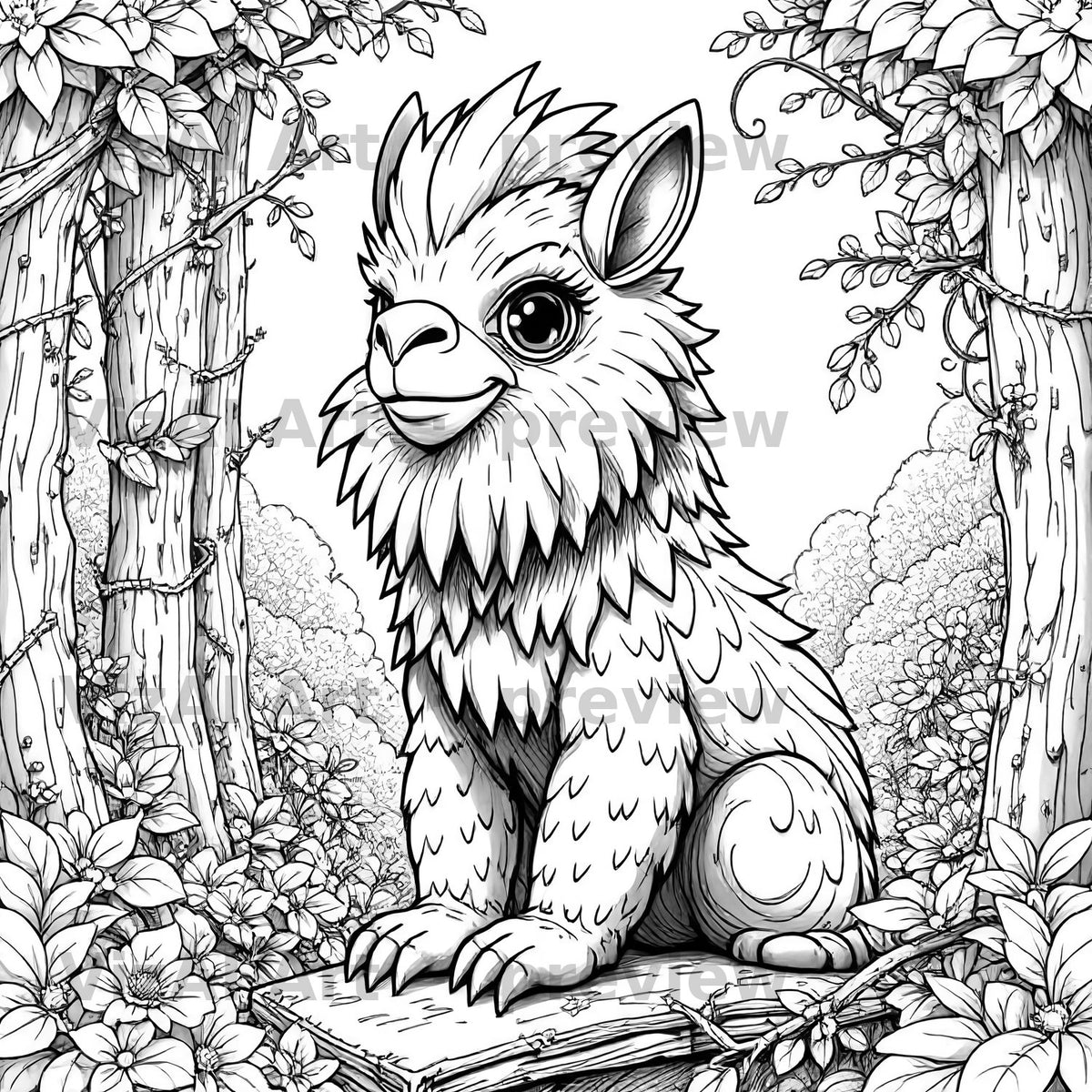 Halloween & Creatures Coloring Pages — sample page