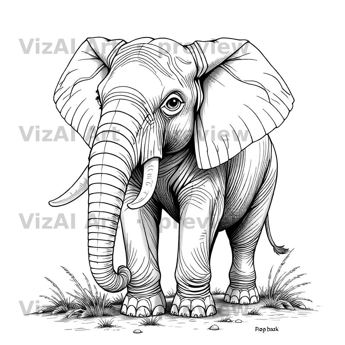 More Animal Coloring Pages — sample page