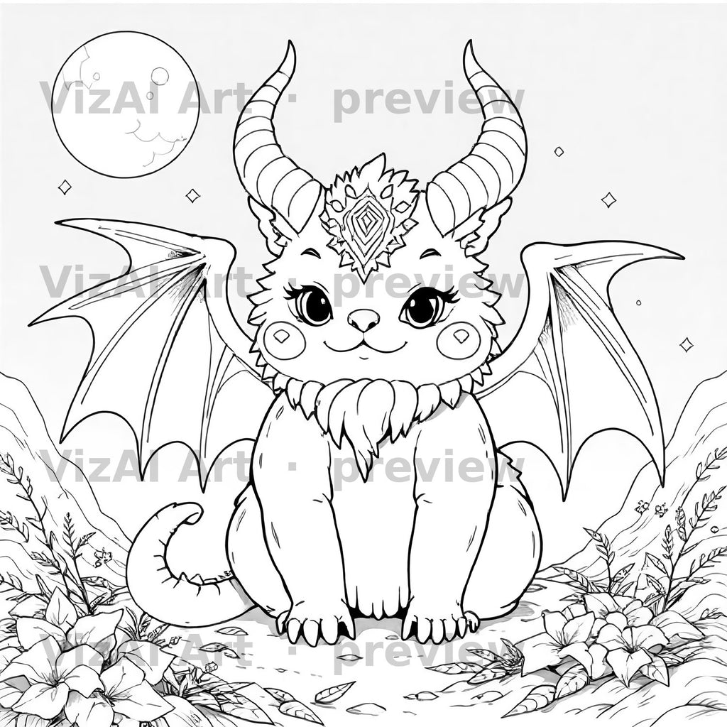 Fantasy & Fairytale Coloring Pages — sample page