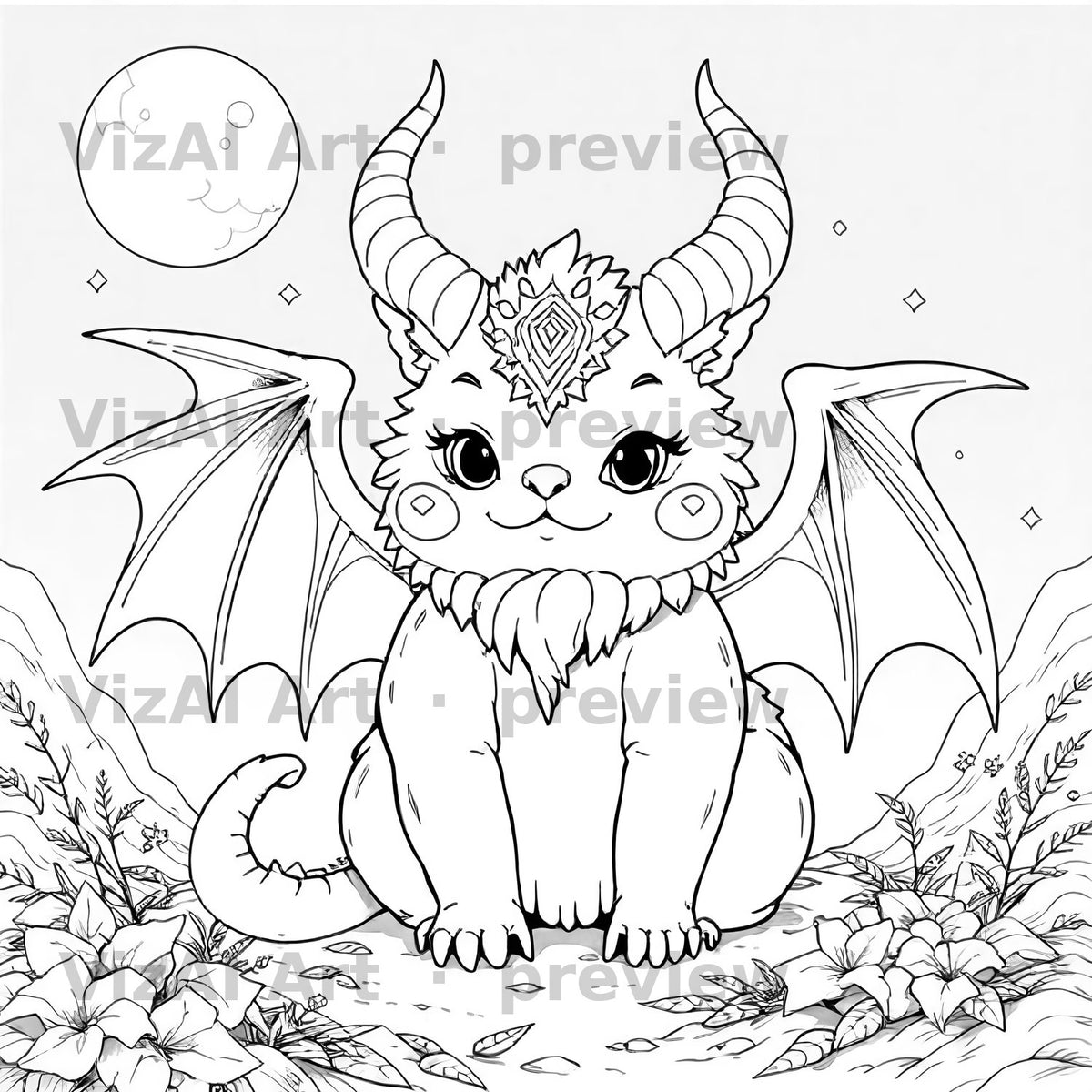 Fantasy & Fairytale Coloring Pages — sample page