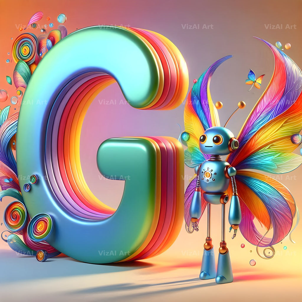 Fairy Robot alphabet letter G