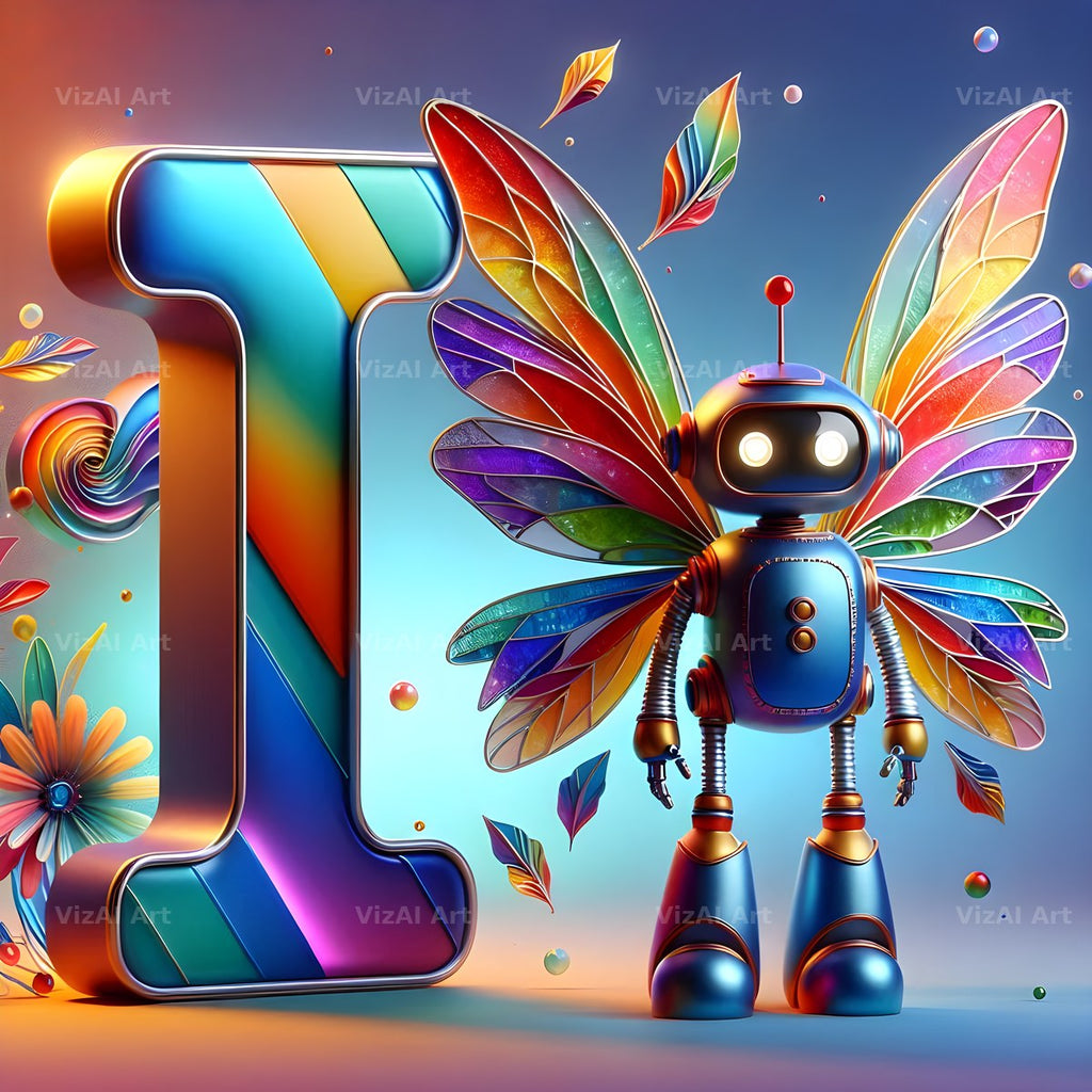 Fairy Robot alphabet letter I