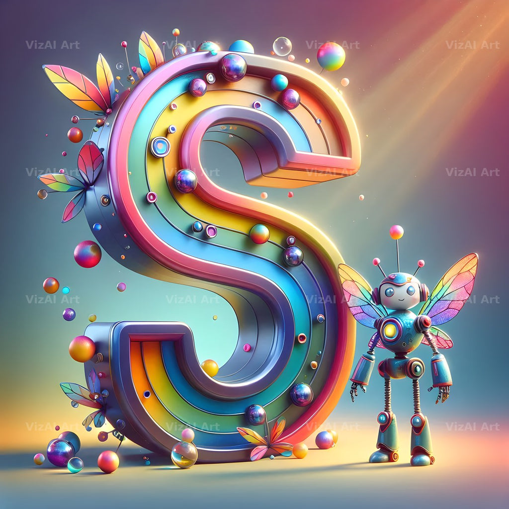 Fairy Robot alphabet letter S