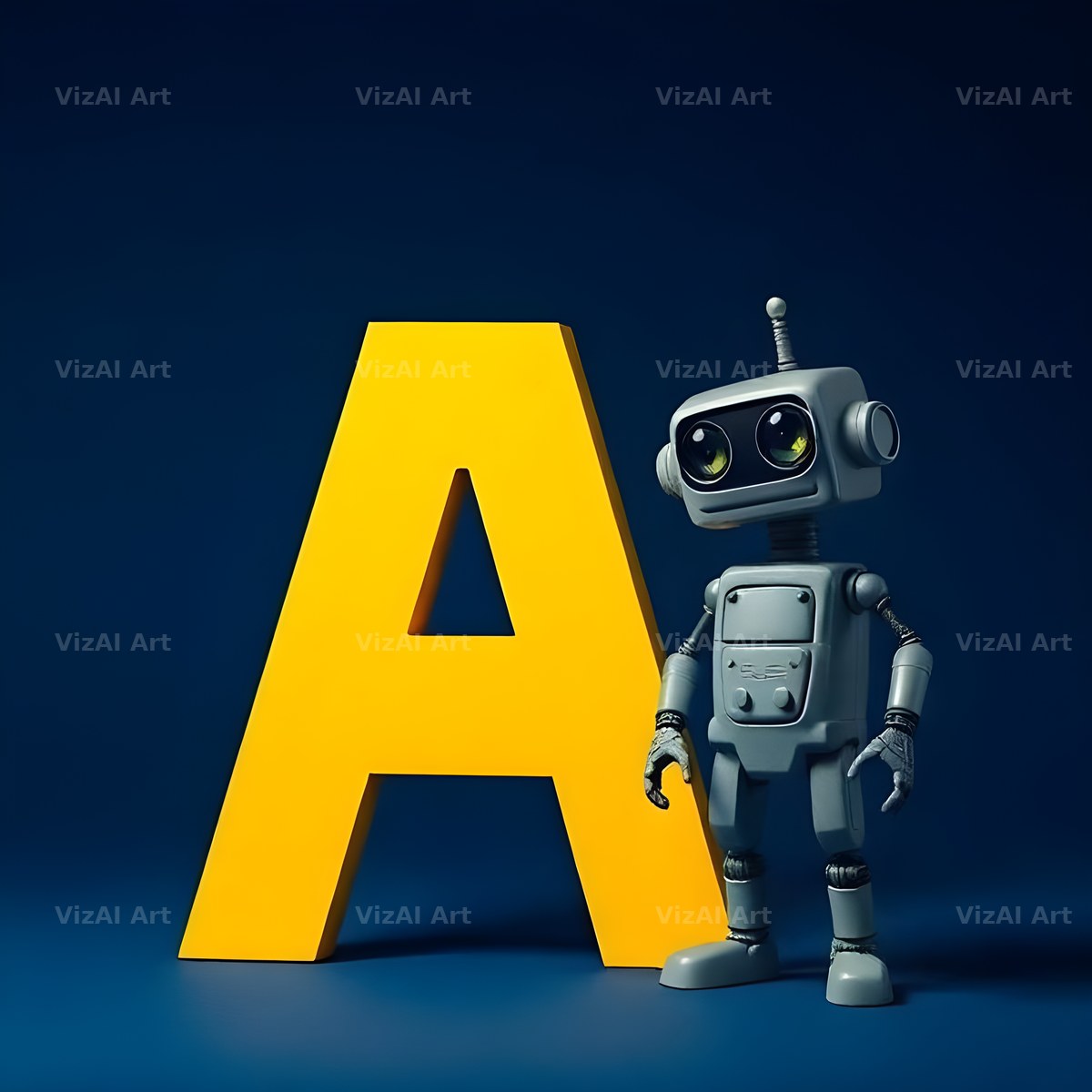 Robot alphabet letter A