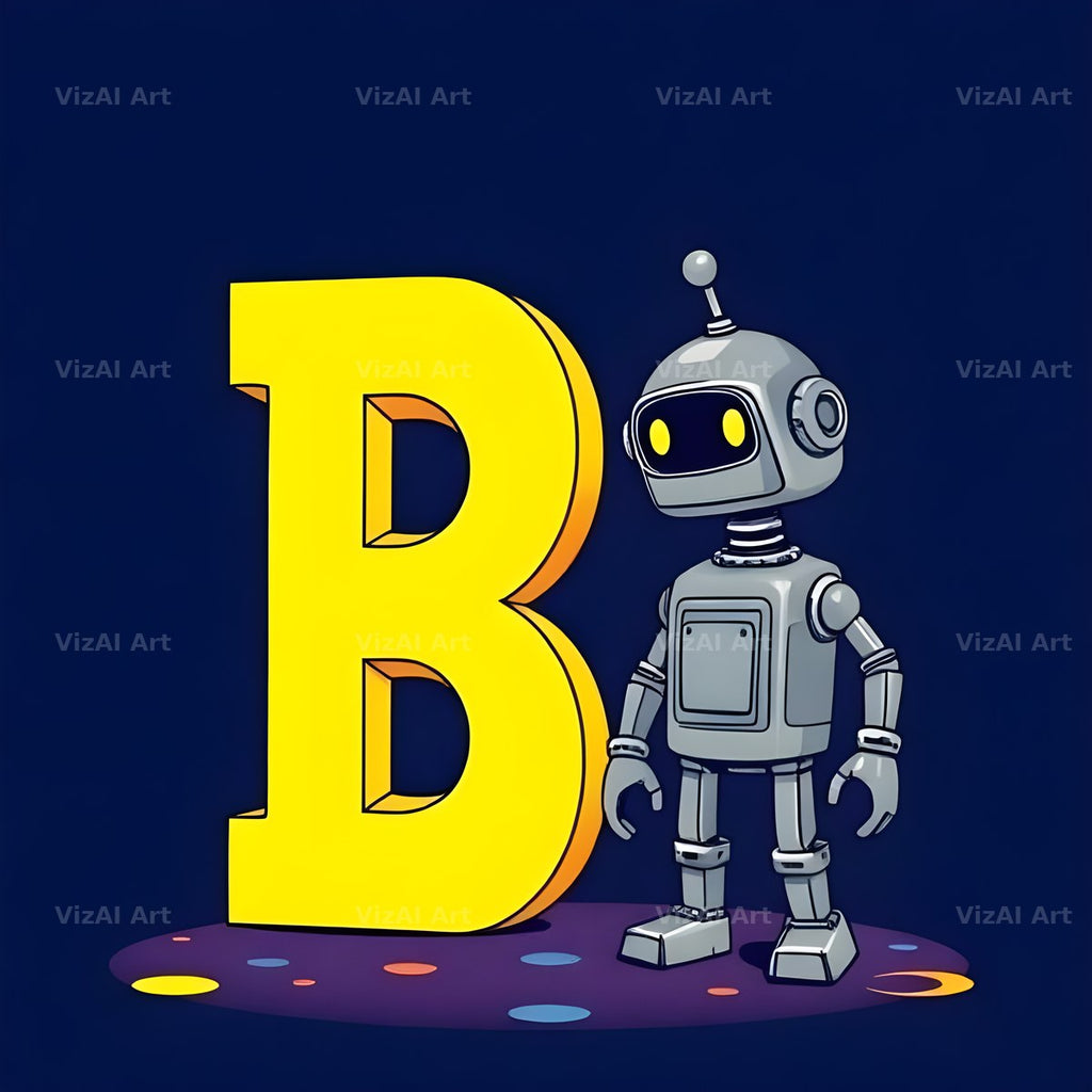 Robot alphabet letter B