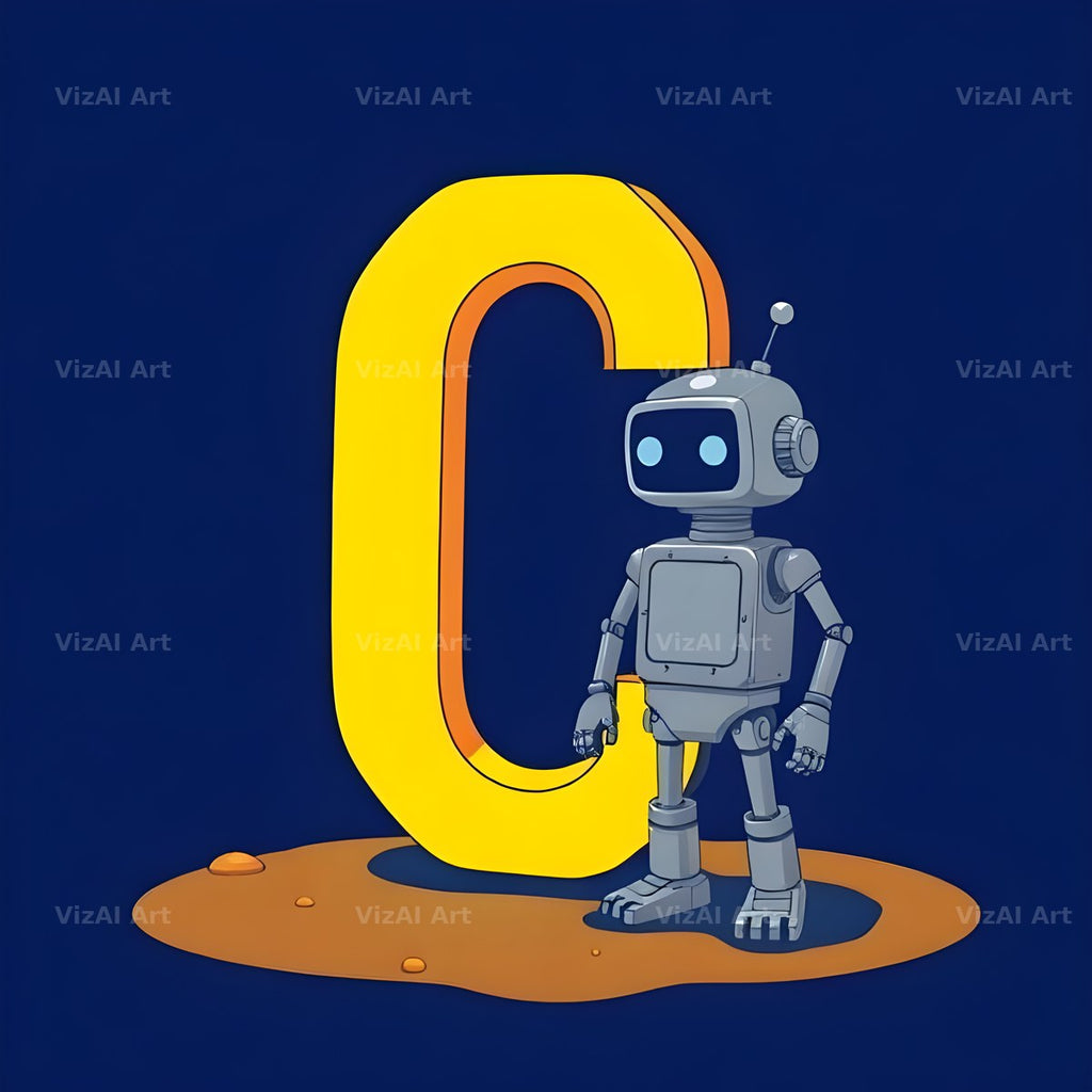 Robot alphabet letter C