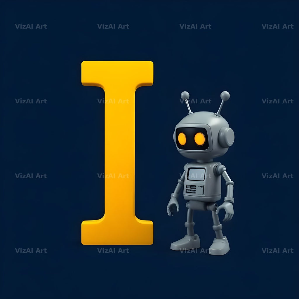 Robot alphabet letter I