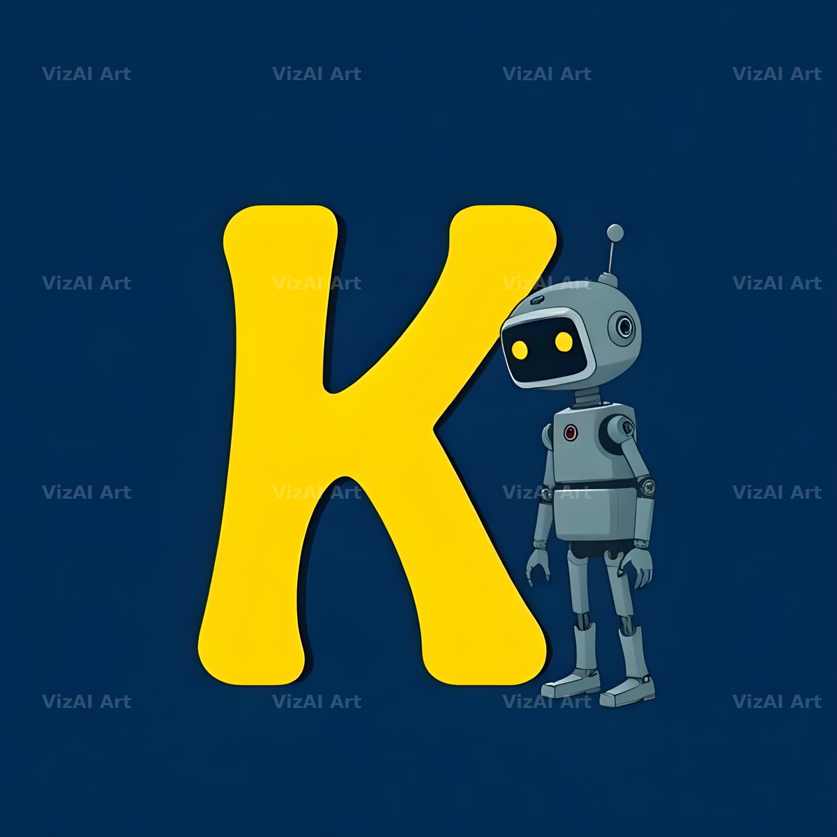 Robot alphabet letter K