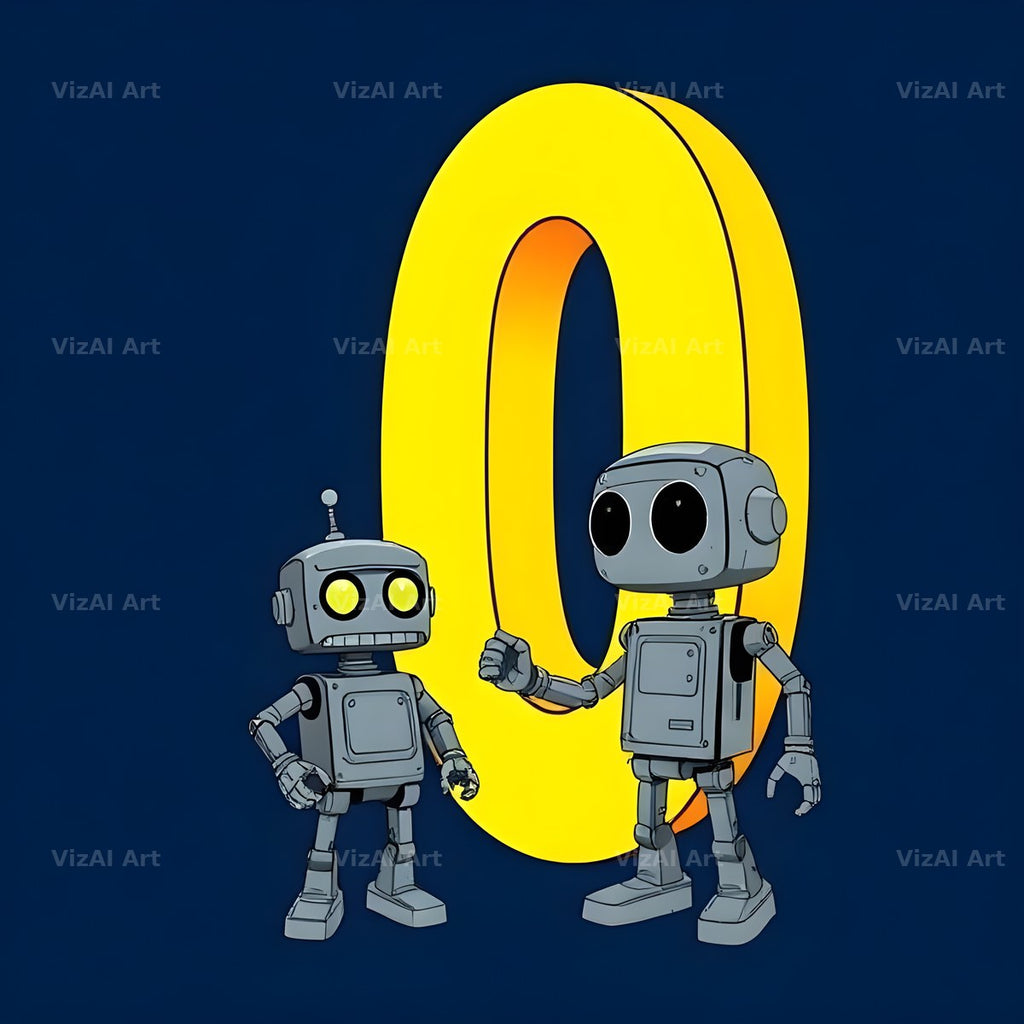 Robot alphabet letter O