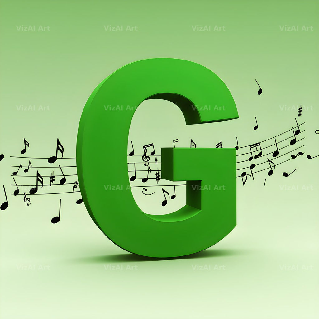 Sheet Music alphabet letter G