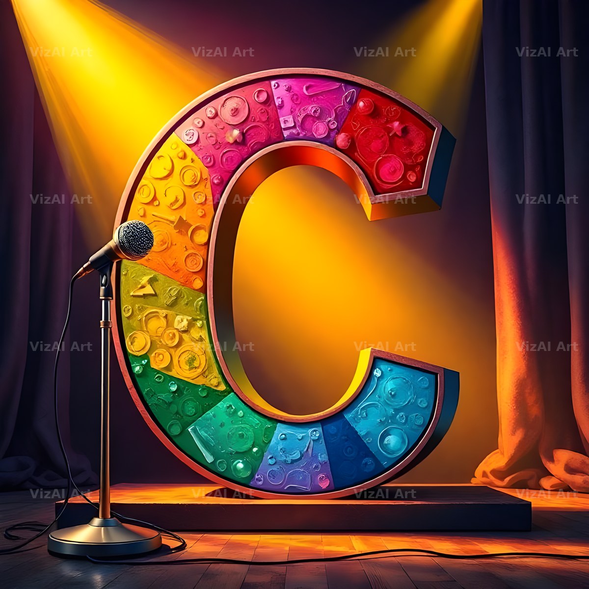 Concert Stage alphabet letter C