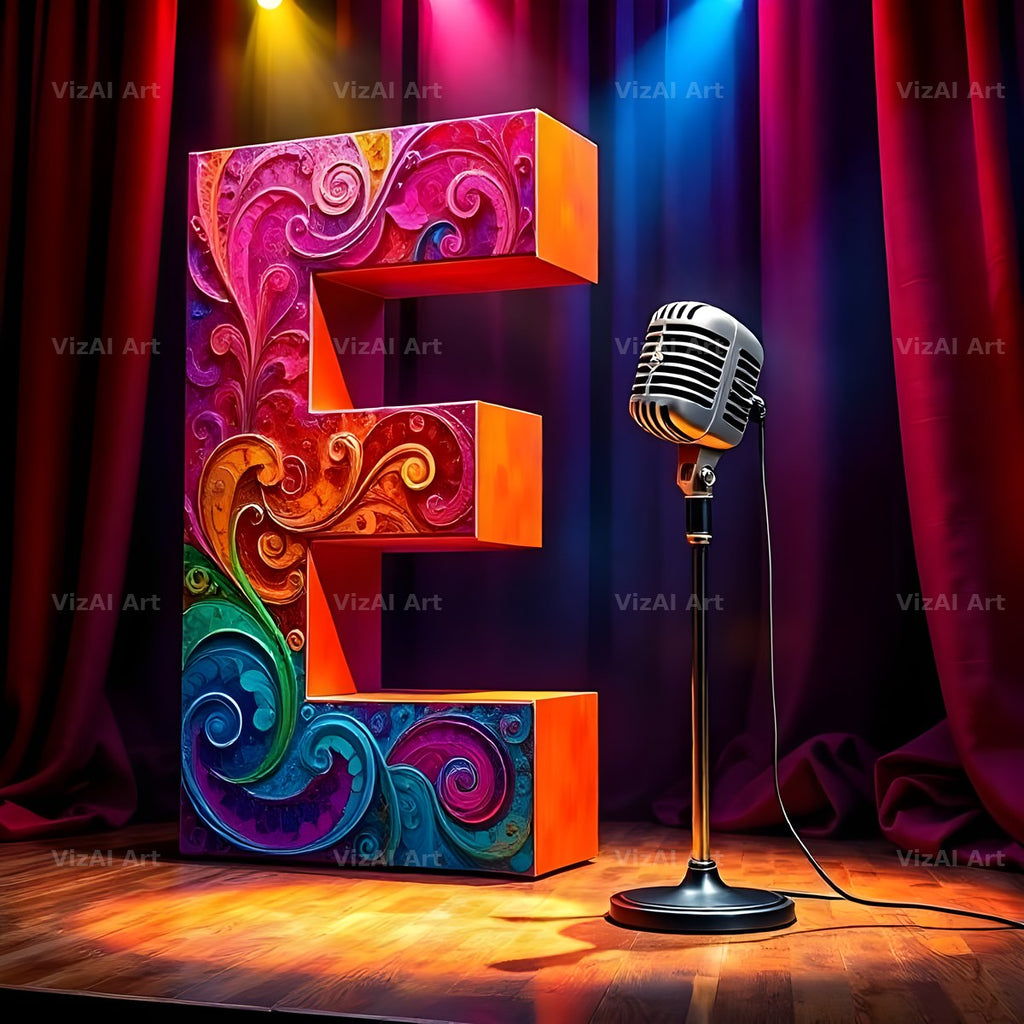Concert Stage alphabet letter E