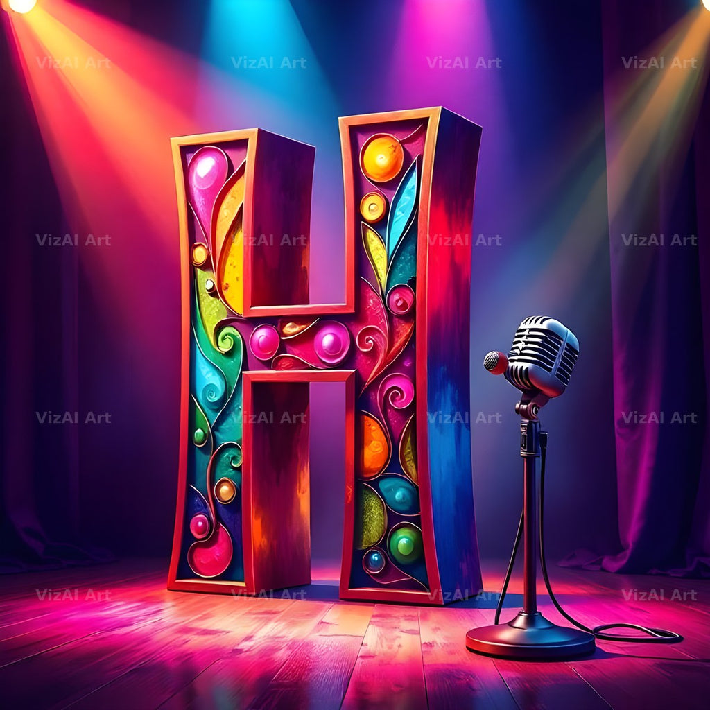 Concert Stage alphabet letter H