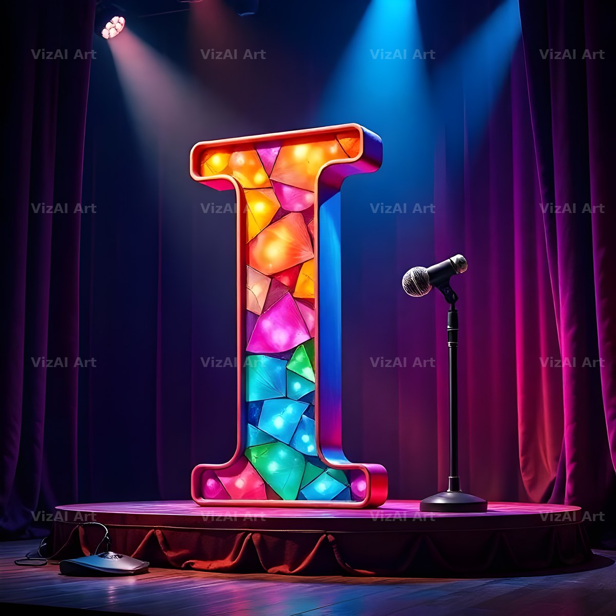 Concert Stage alphabet letter I