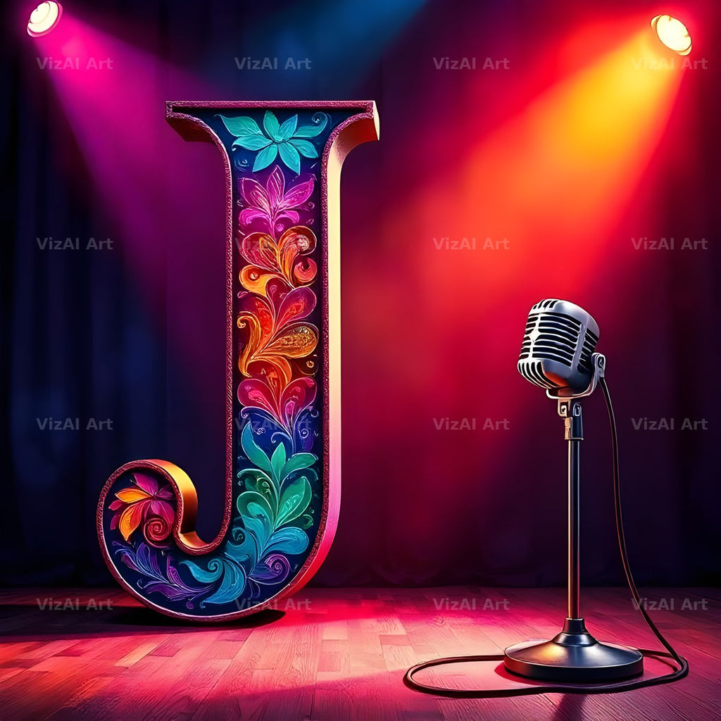 Concert Stage alphabet letter J