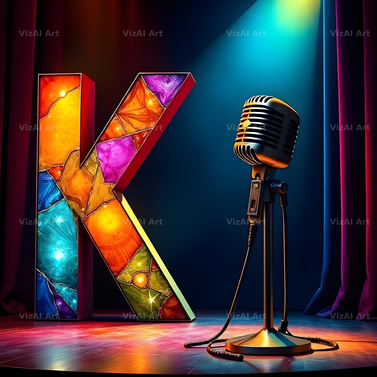 Concert Stage alphabet letter K