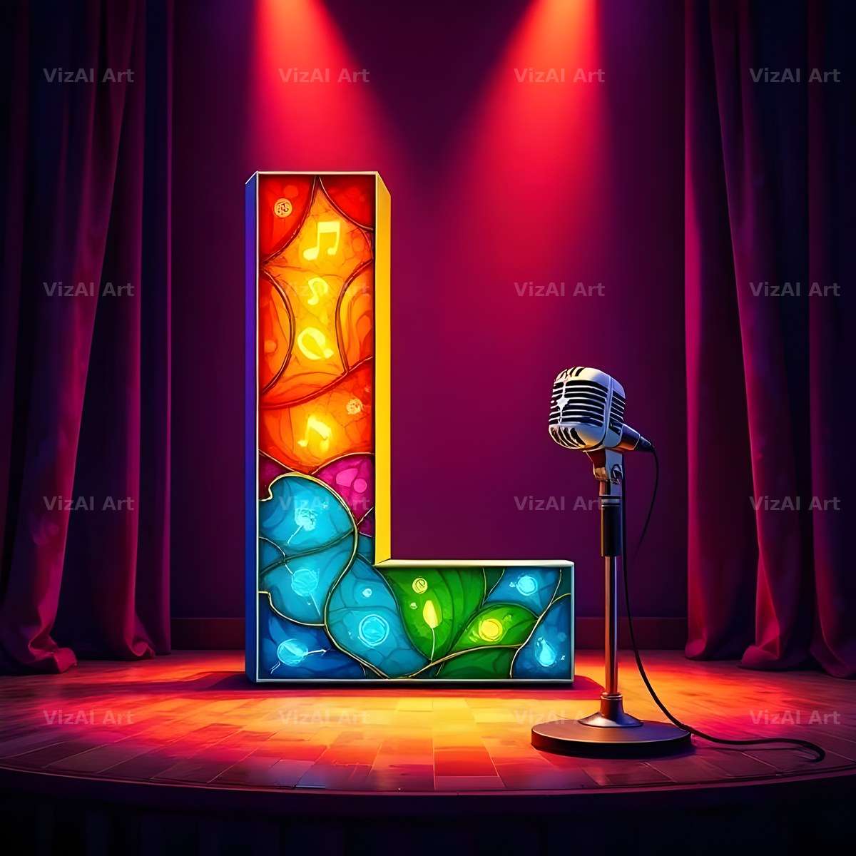 Concert Stage alphabet letter L