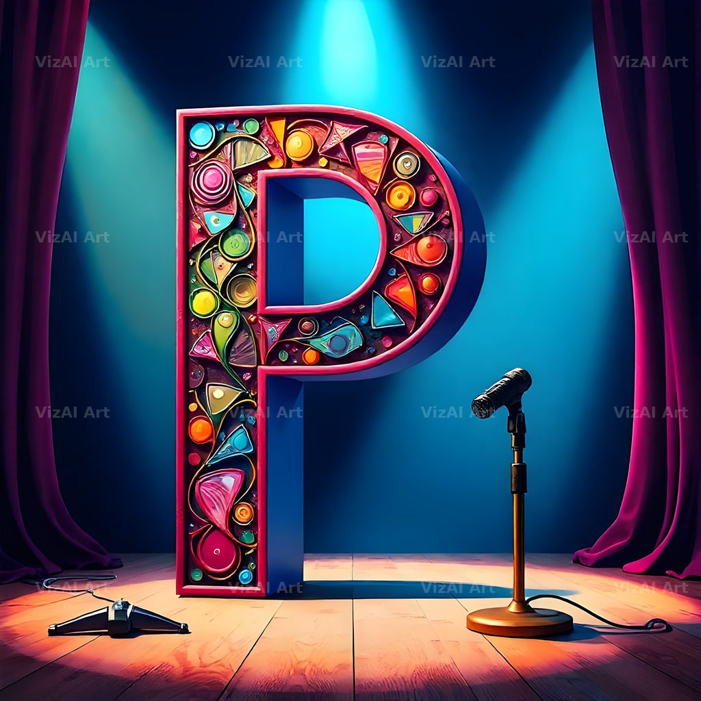 Concert Stage alphabet letter P
