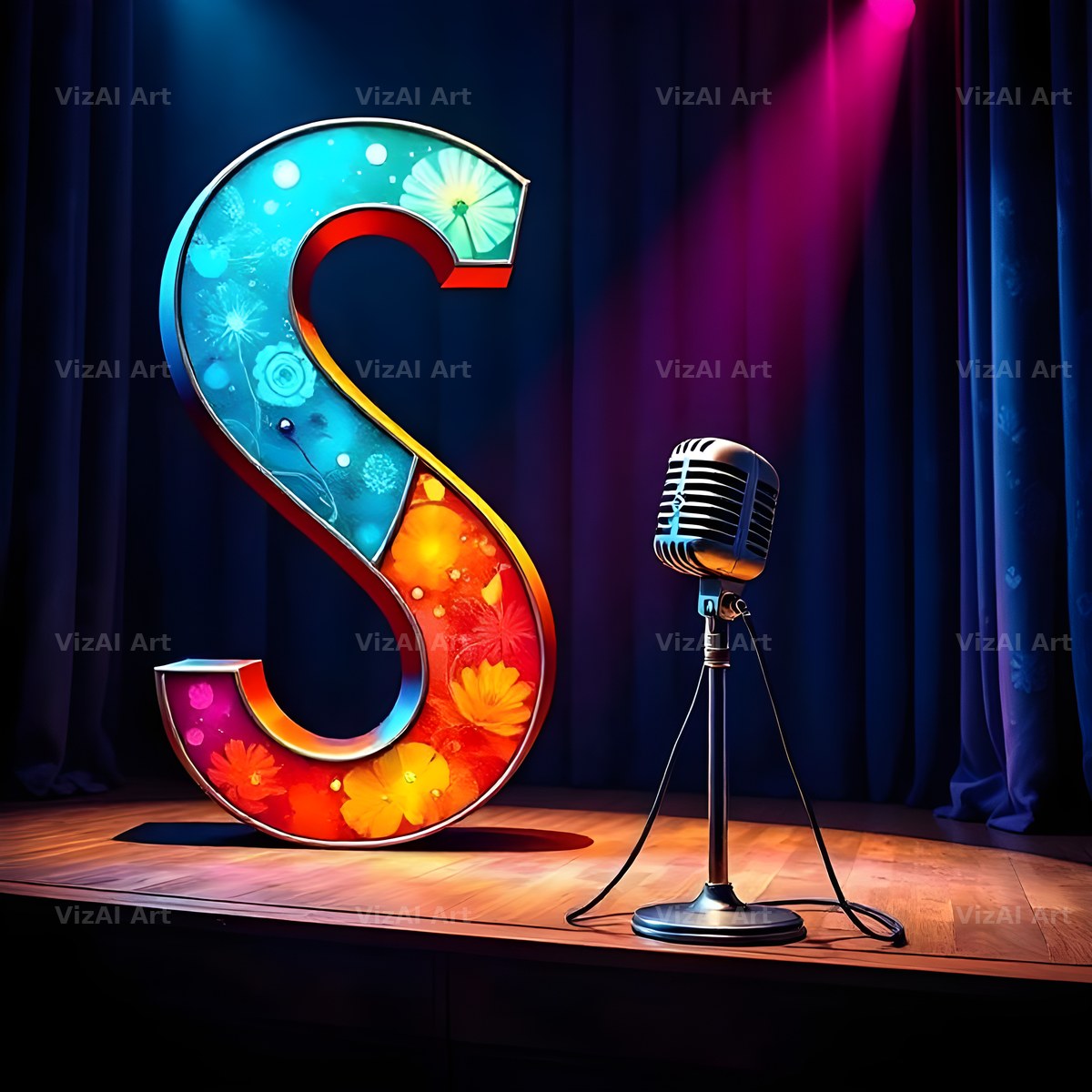 Concert Stage alphabet letter S