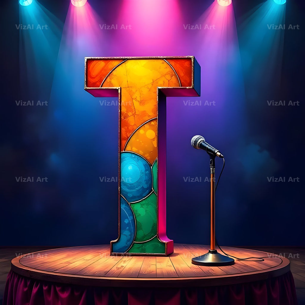 Concert Stage alphabet letter T