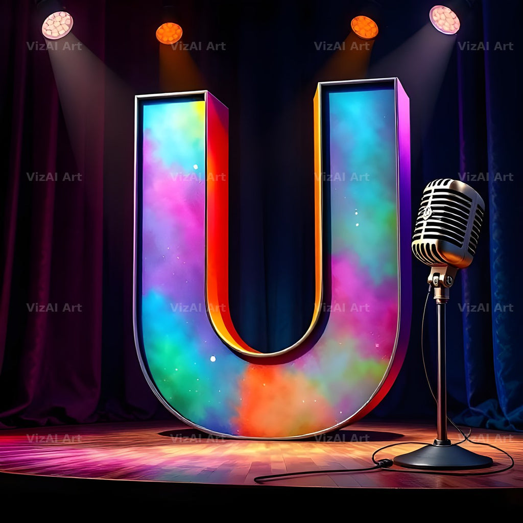 Concert Stage alphabet letter U