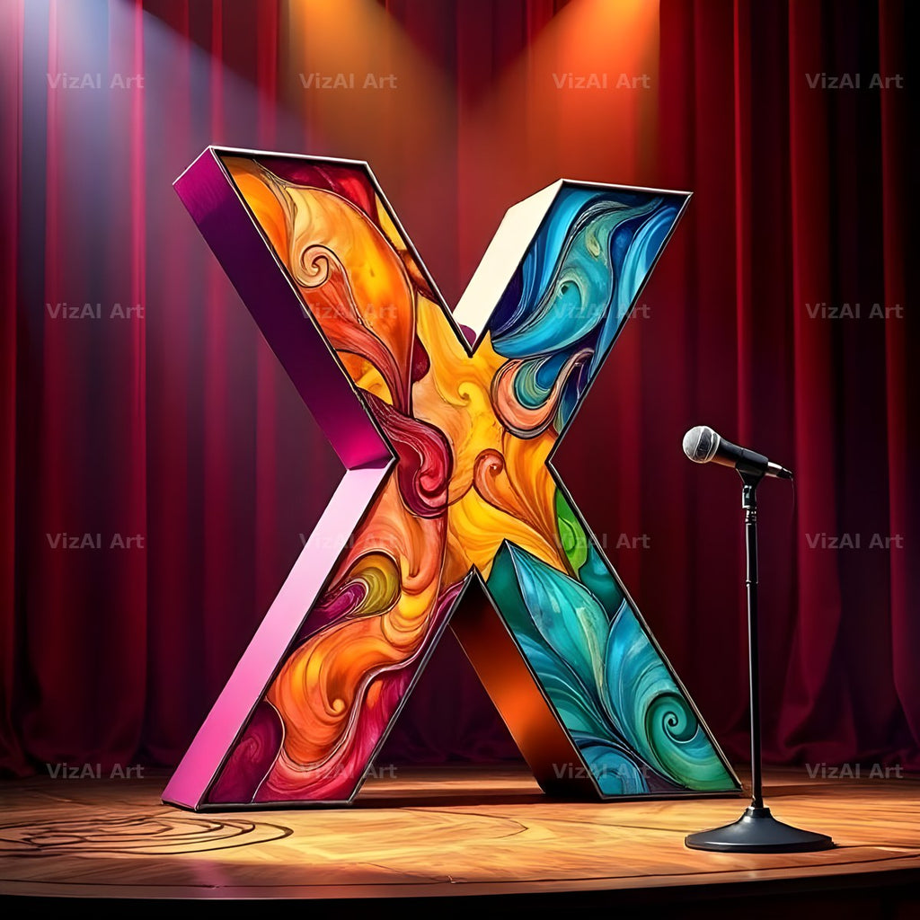 Concert Stage alphabet letter X