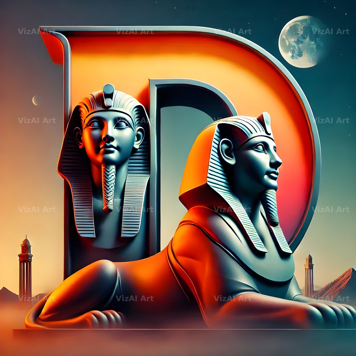 Sphinx alphabet letter D