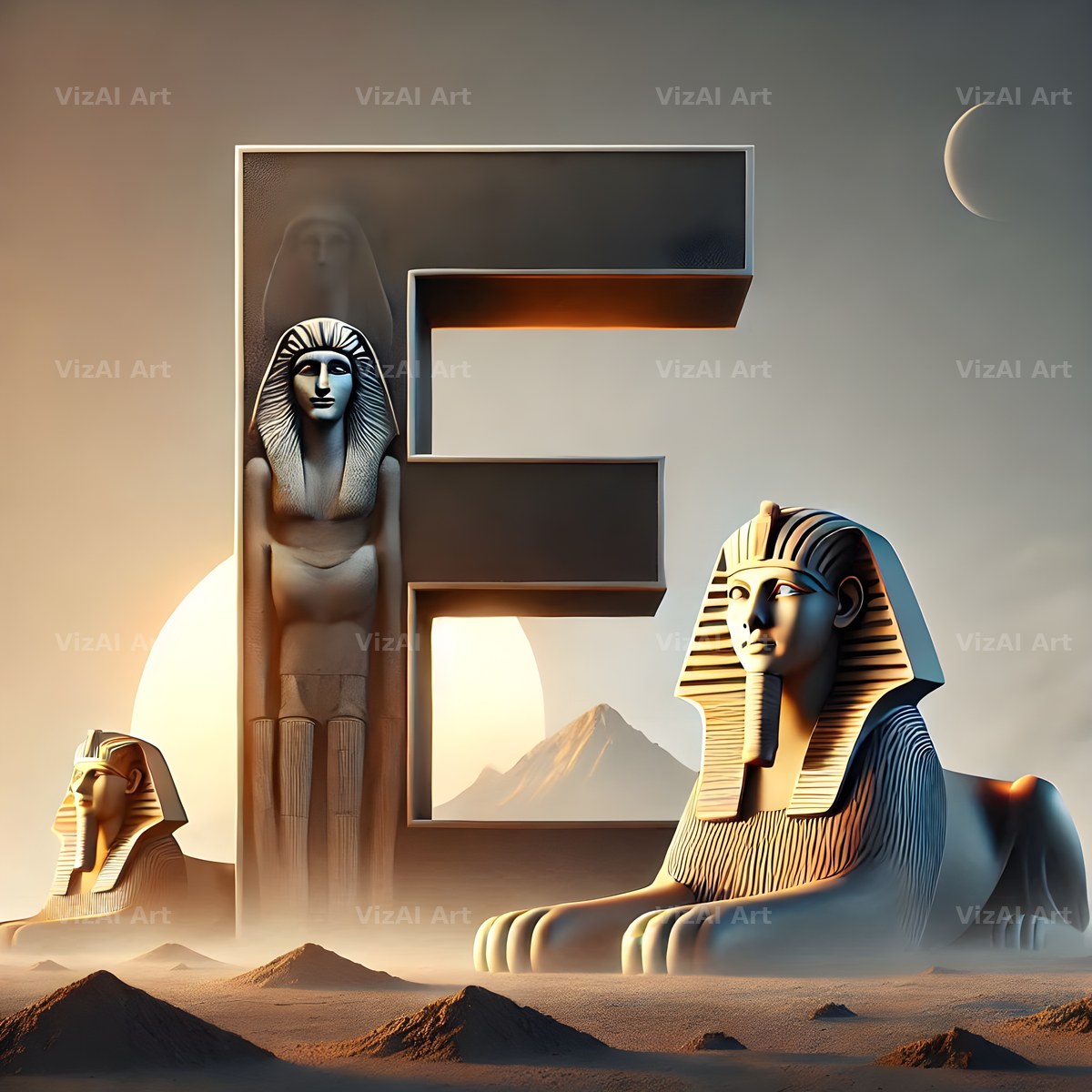 Sphinx alphabet letter E