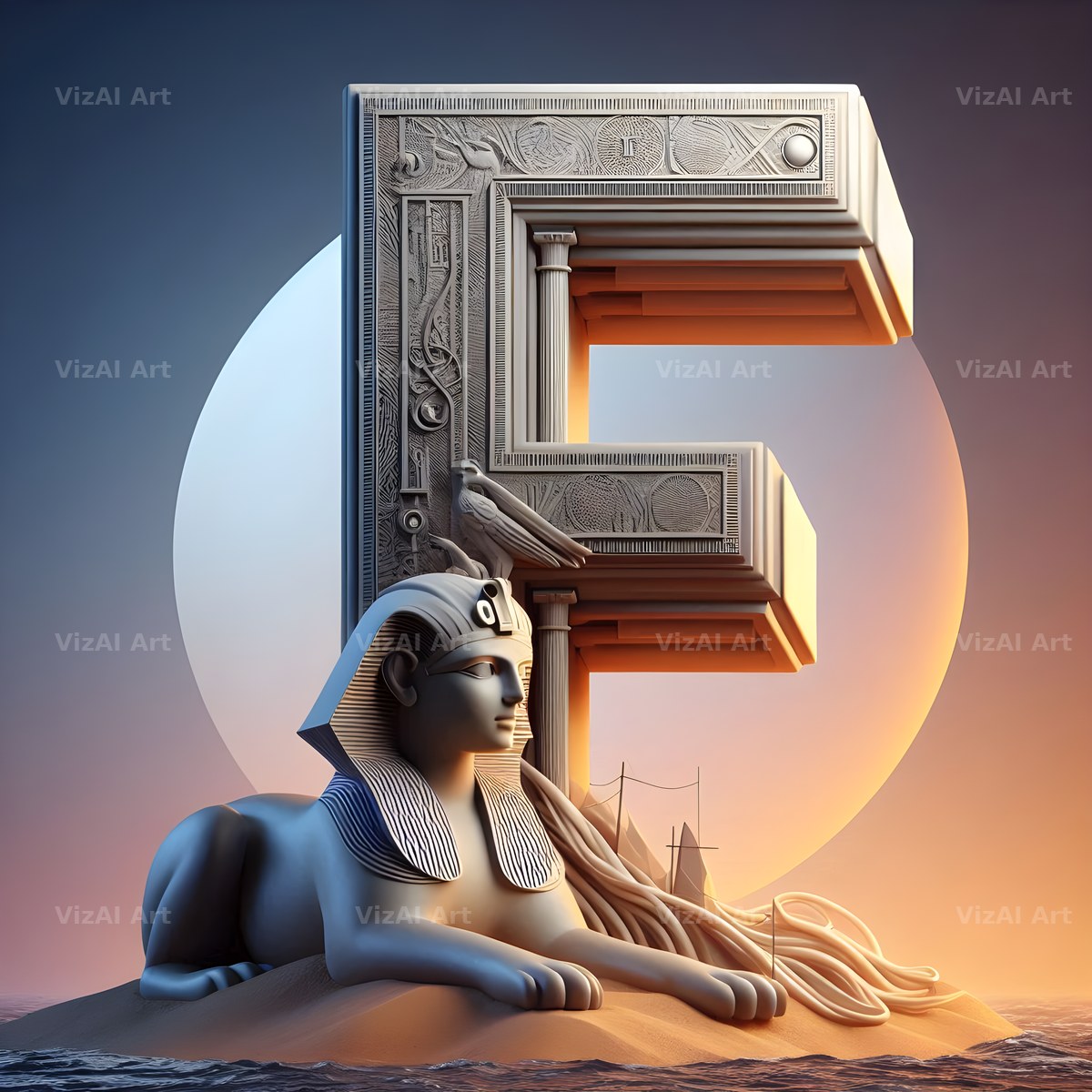 Sphinx alphabet letter F