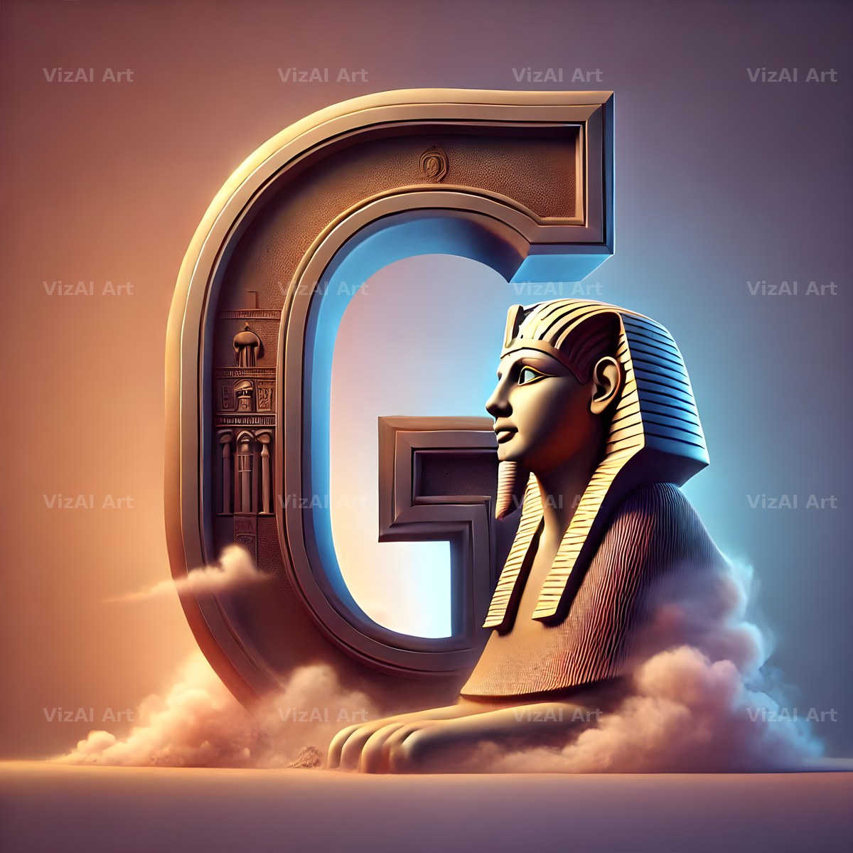 Sphinx alphabet letter G